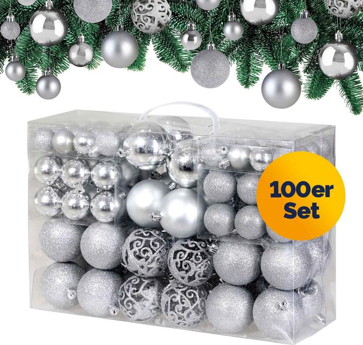 Deuba Boules de sapin de Noël (100 -pièce)