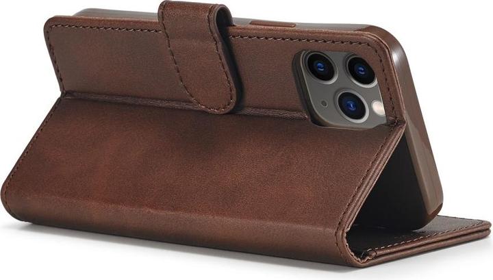 Actual product image Ueli Express iPhone 12 / iPhone 12 Pro book case Case genuine leather with card slot brown (Apple iPhone 12 Pro, Apple iPhone 12)