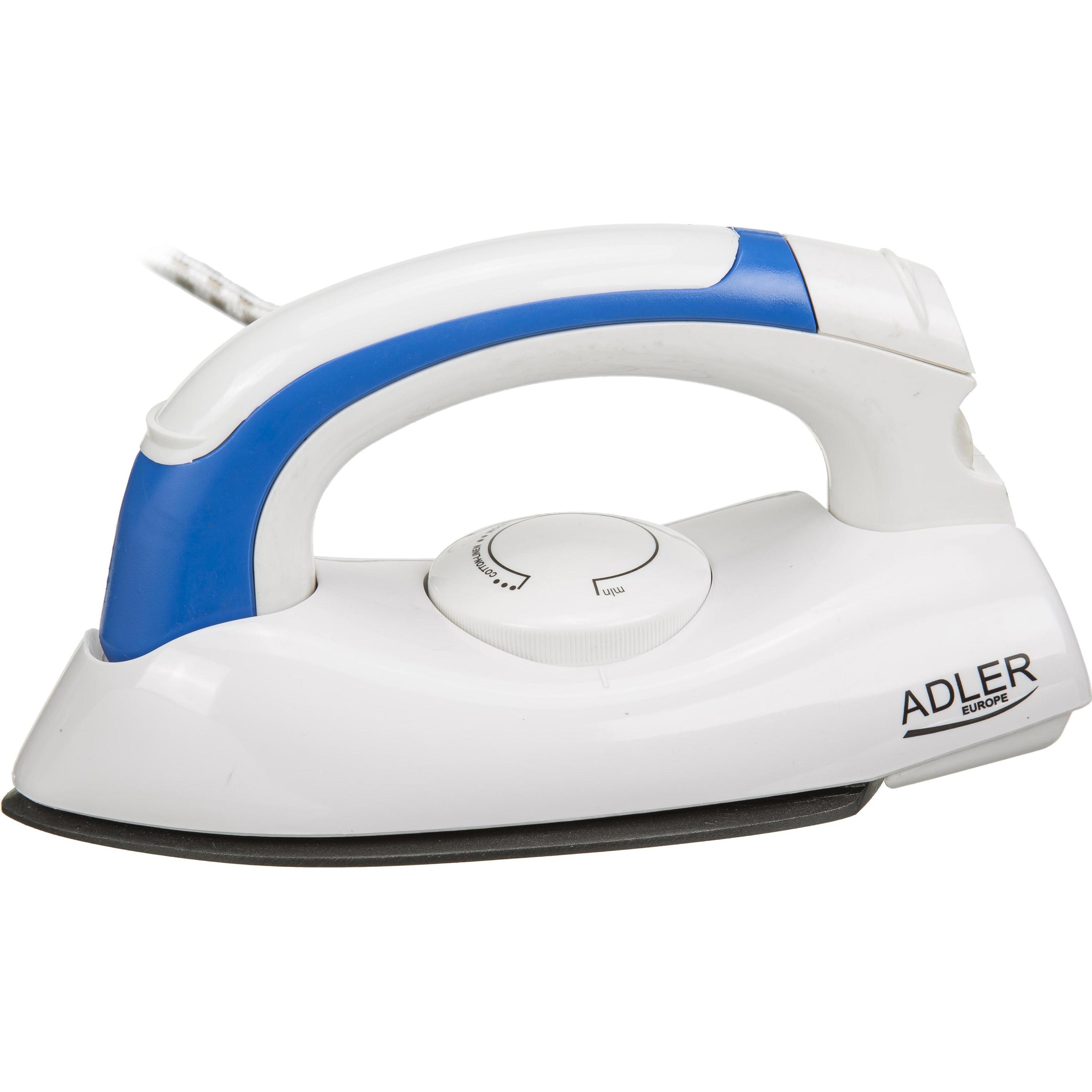 Adler Iron tourist AD 5015 (800W / white and blue), Bügeleisen, Blau, Weiss