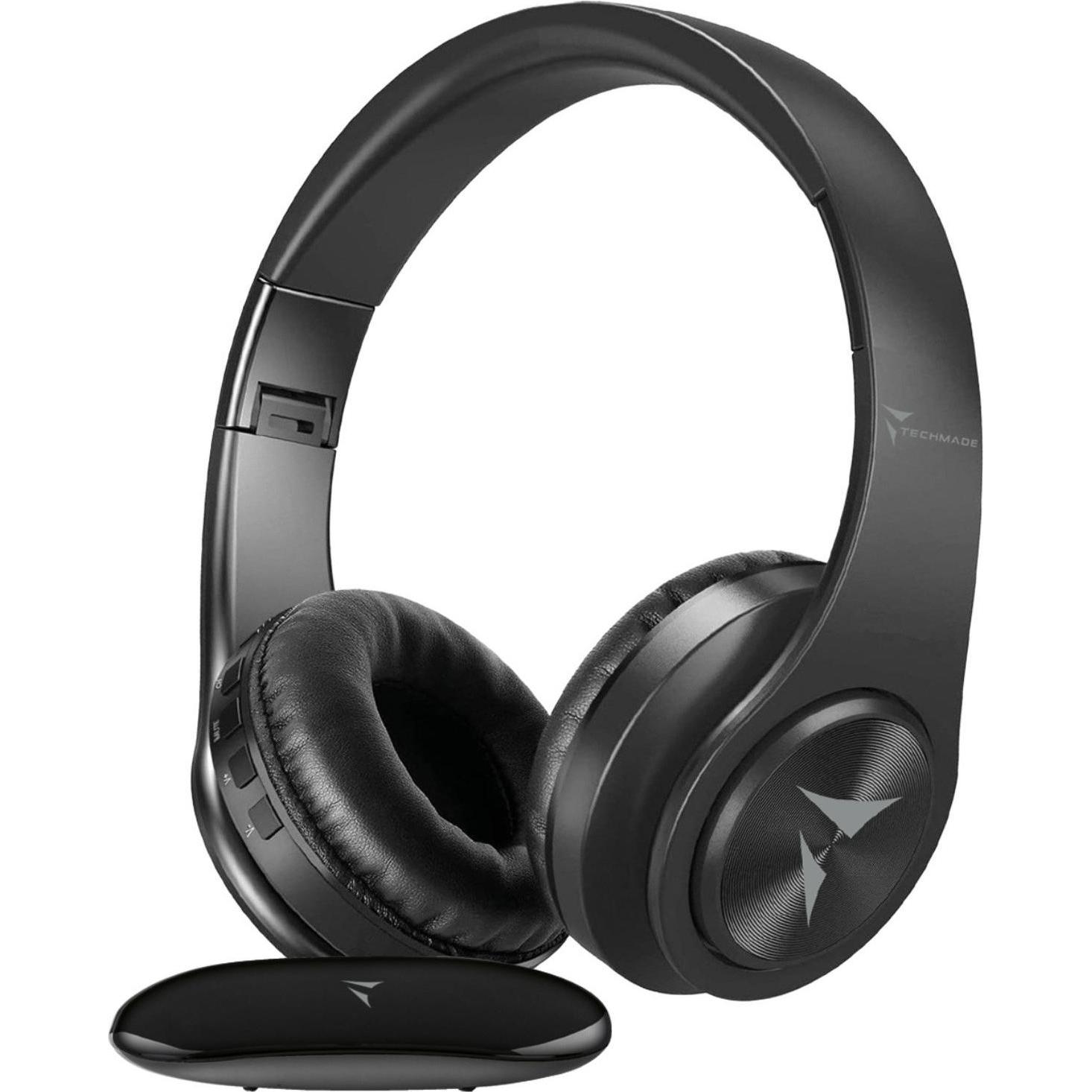 Techmade TM-YH690 Kopfhörer und Headset Kabellose A-Kopfhörer Musik/Tag Schwarz (Kabellos), Kopfhörer, Schwarz