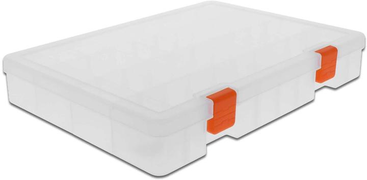 Delock Boîte vide transparente en plastique avec 36 compartiments