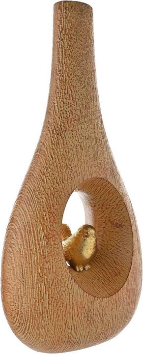 Produktbild Hestia Vogel Vase HolzEffekt