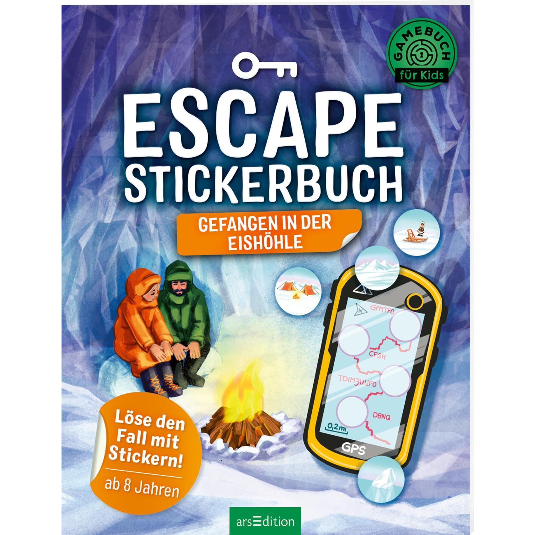 Ars Edition, Sticker, Escape-Stickerbuch – Gefangen in der Eishöhle