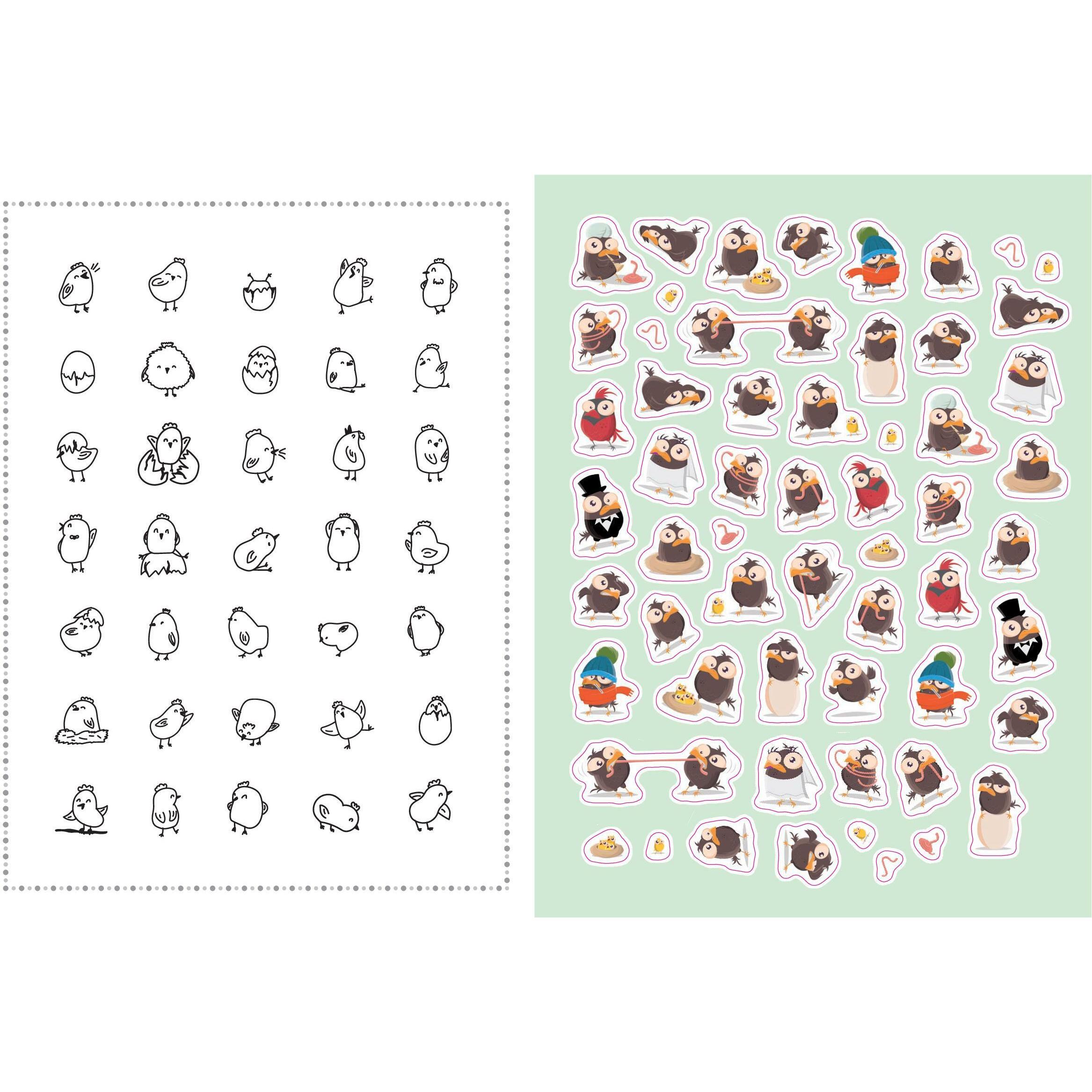 Naumann + Göbel, Sticker, Stickerbuch Lustige Tiere I Über 1000 Sticker