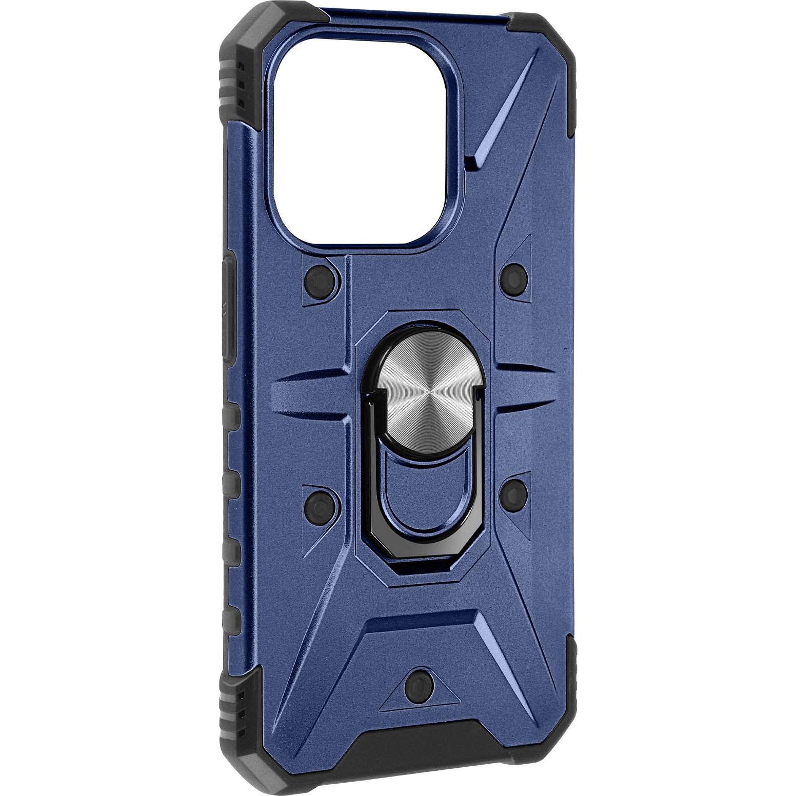 Avizar ArmoRing Bump stossfeste Hülle Series (Apple iPhone 15 Pro), Smartphone Hülle, Blau