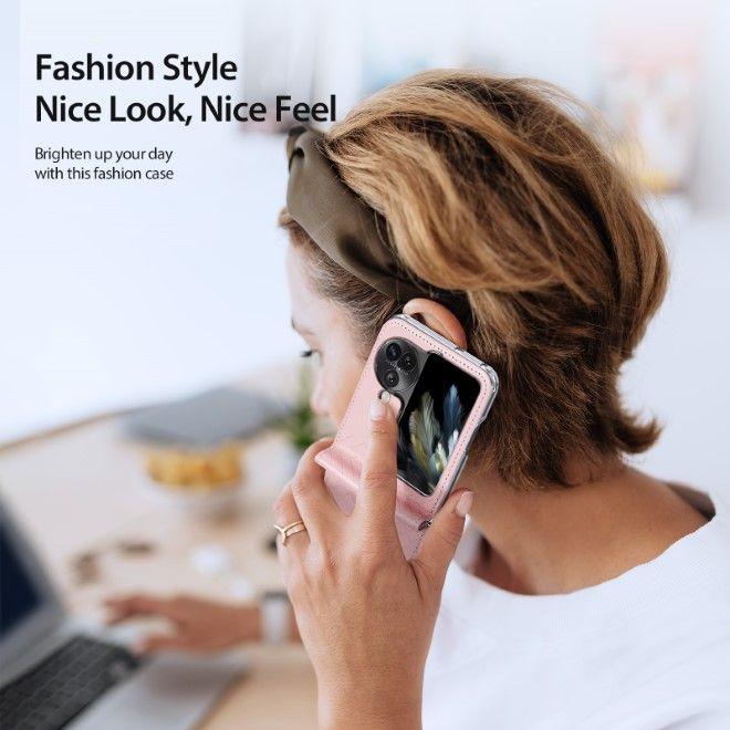 Actual product image Dux Ducis Bril Series Leather Cover (Oppo Find N3 Flip)