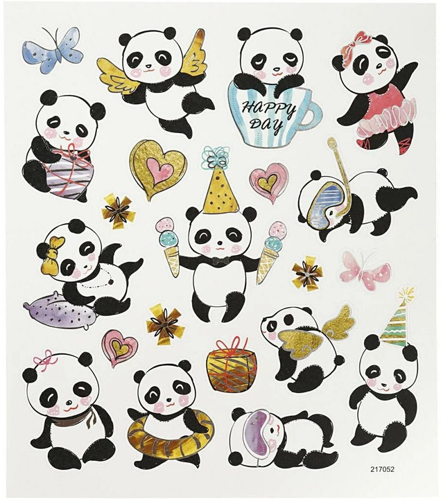 Creativ Company Motivsticker 1 Blatt Panda