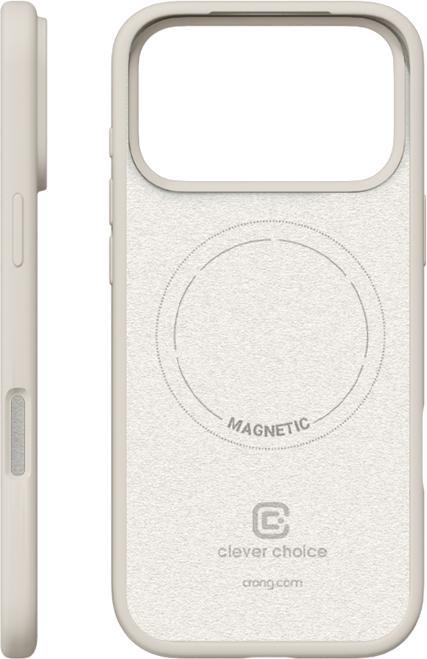Actual product image Crong Color Cover Magnetic Case with MagSafe for iPhone 17 Pro Max - Stone (Apple iPhone 17 Pro Max)