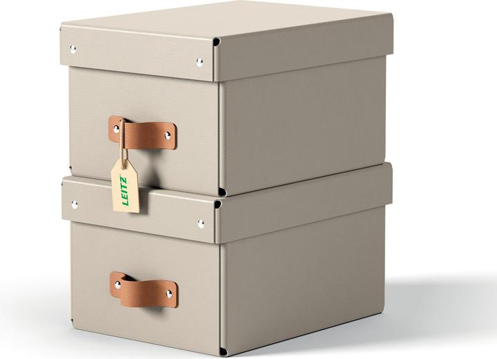 Produktbild Leitz Archivbox Puro Recyclingkarton Klein mit Deckel (A5)