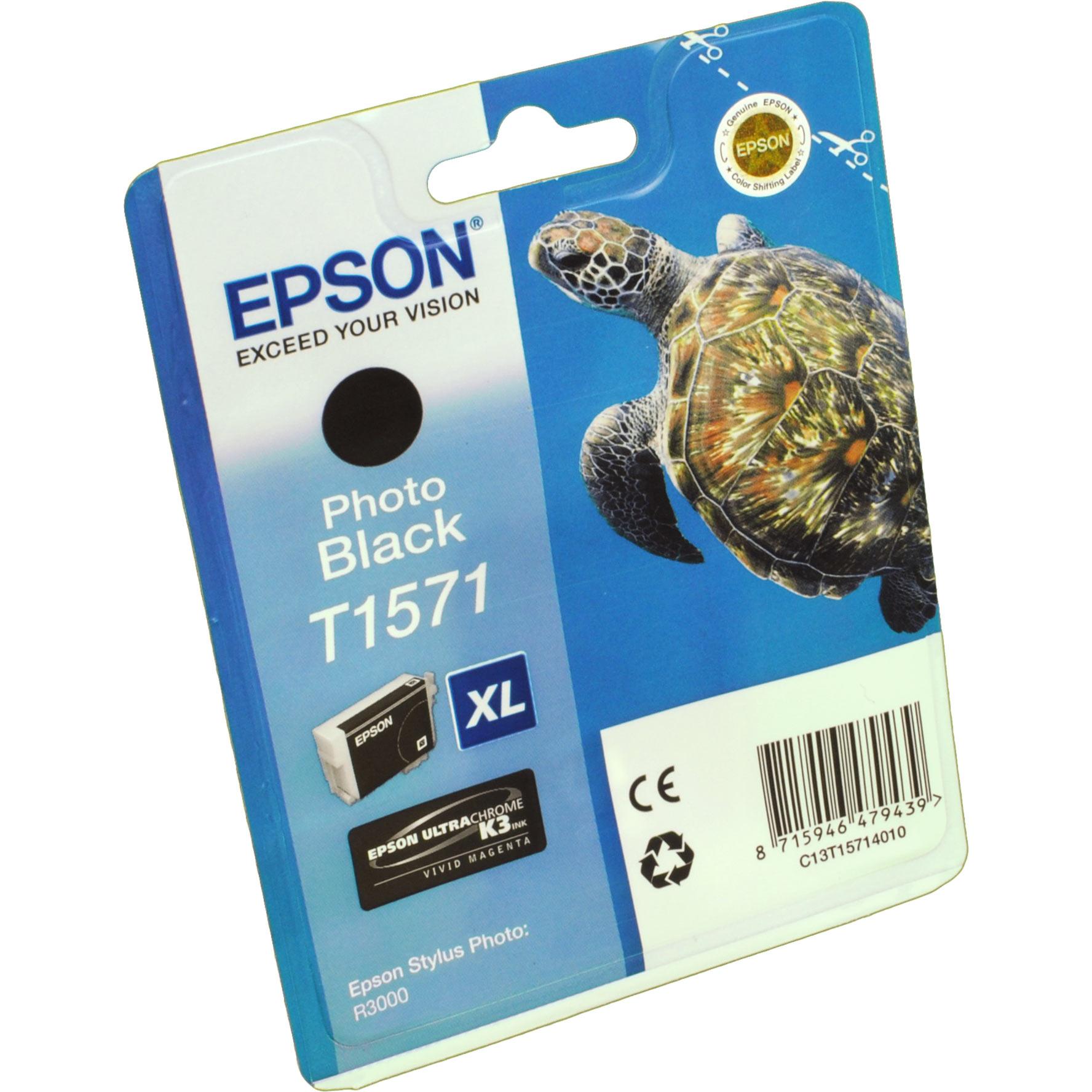 Thumbnail - Epson, Druckerpatrone, T1571 Ultra Chrome K3 (PBK)