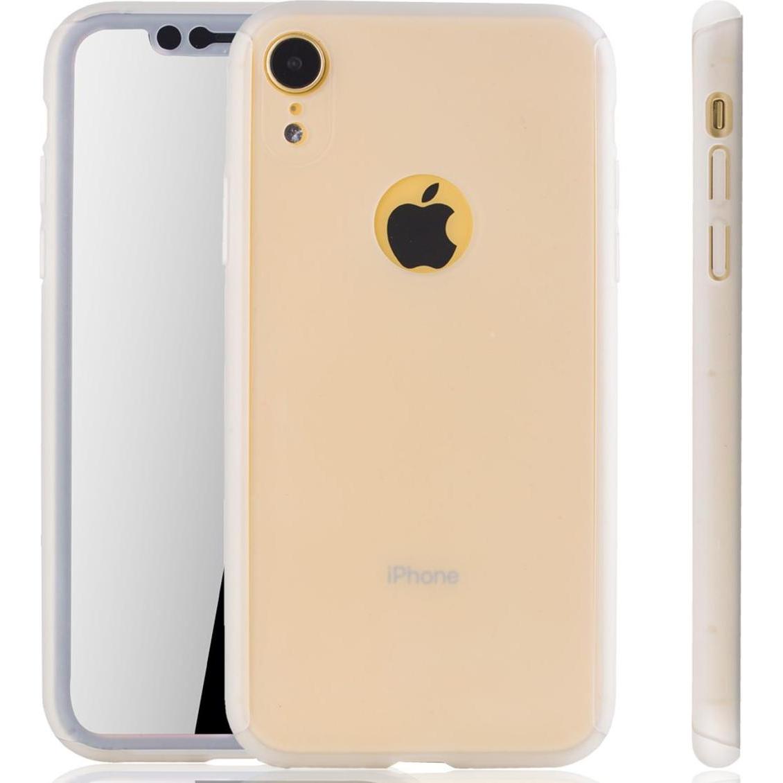 König Design Hülle Handy Schutz für Apple iPhone XR Full Case Cover Displayschutz Transparent (Apple iPhone XR), Smartph...