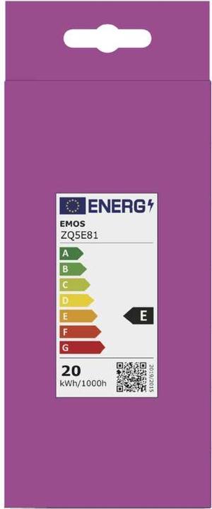Energie-Label Emos LED Lampe Classic A80 / E27 / 20 W (150 W) / 2452 lm / Warmweiss (E27, 20 W, 2452 lm, 1 x, E)