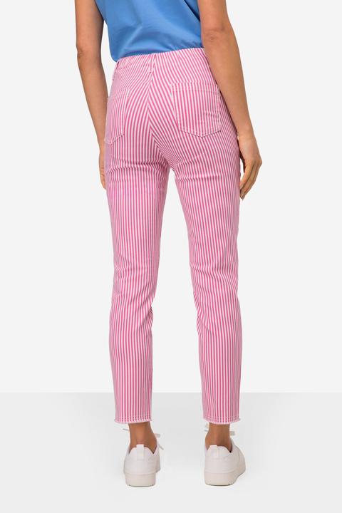 Actual product image Laurasøn 3/4-Streifenhose, Jeggings, 4-Pocket, Elastikbund, mit recycelten Materialien (44)