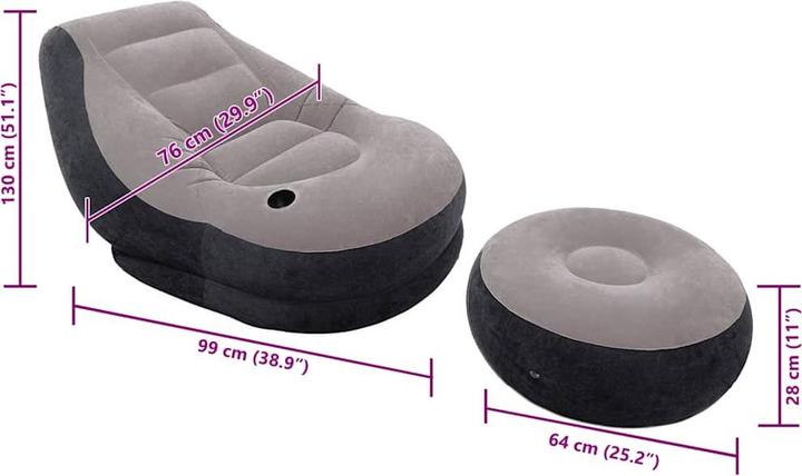 Produktbild Intex Aufblasbarer Sessel (130 x 99 cm)
