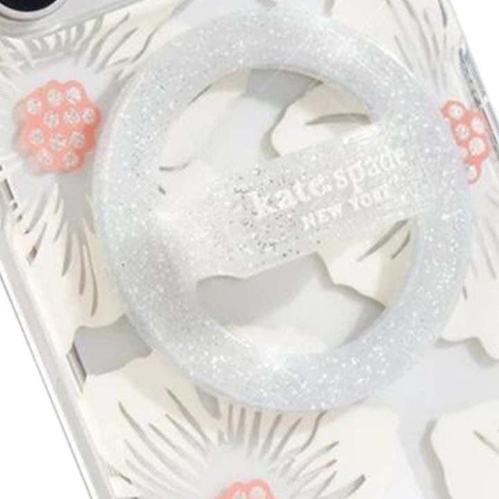 Image du produit Kate Spade Magnetischer Schlaufengriff – MagSafe Fingergriff (The Sparkle Silver)