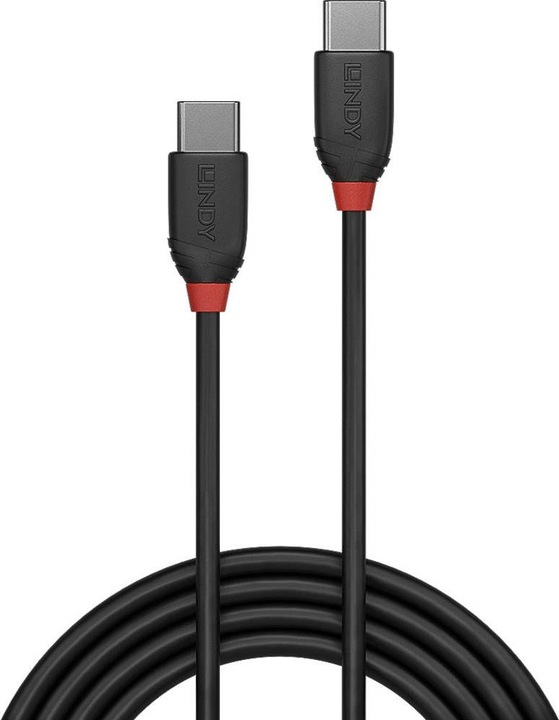 Actual product image Lindy black line (0.50 m, USB 3.1)