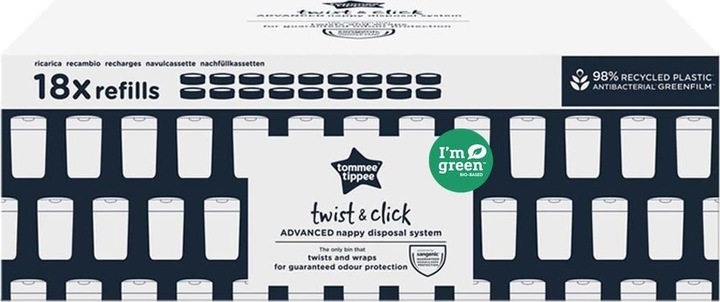 Actual product image Sangenic Twist & Click refill cassettes (18 x)