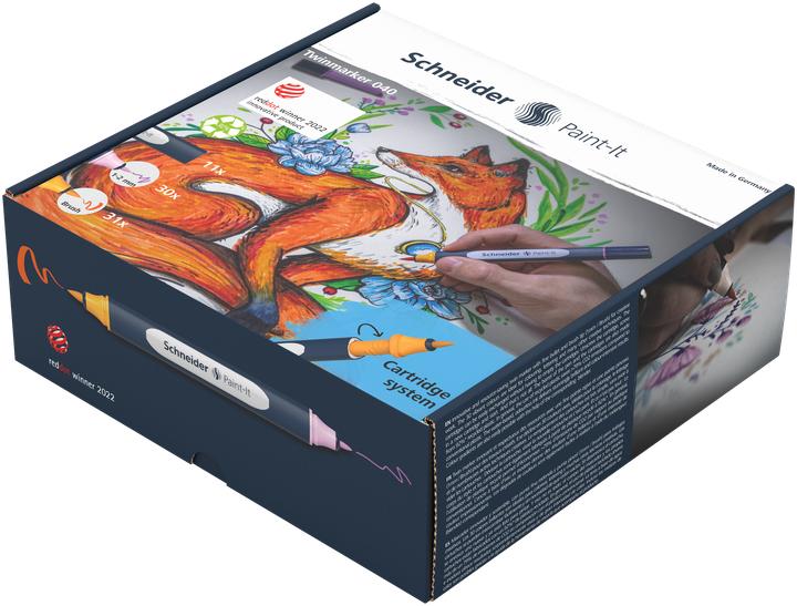 Produktbild Schneider Paint-It 040 72 Teile Brush-Pens farbsortiert (Mehrfarbig, 1 mm, 1 x)