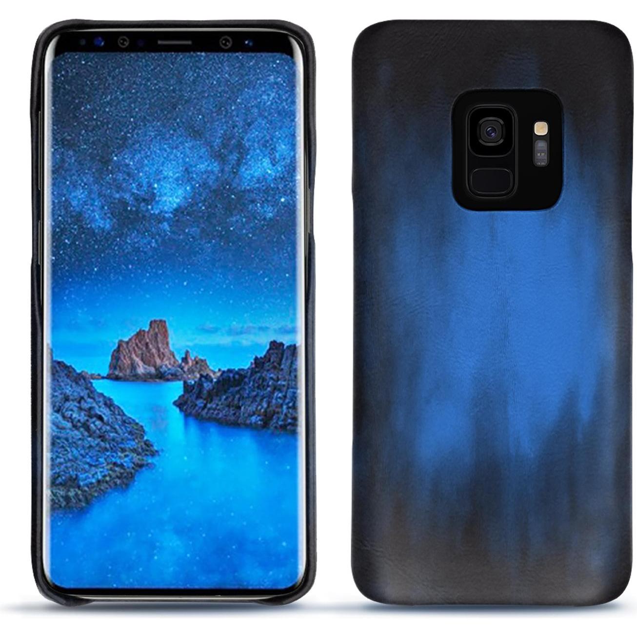Thumbnail - Noreve Lederschutzhülle (Samsung Galaxy S9), Smartphone Hülle, Blau