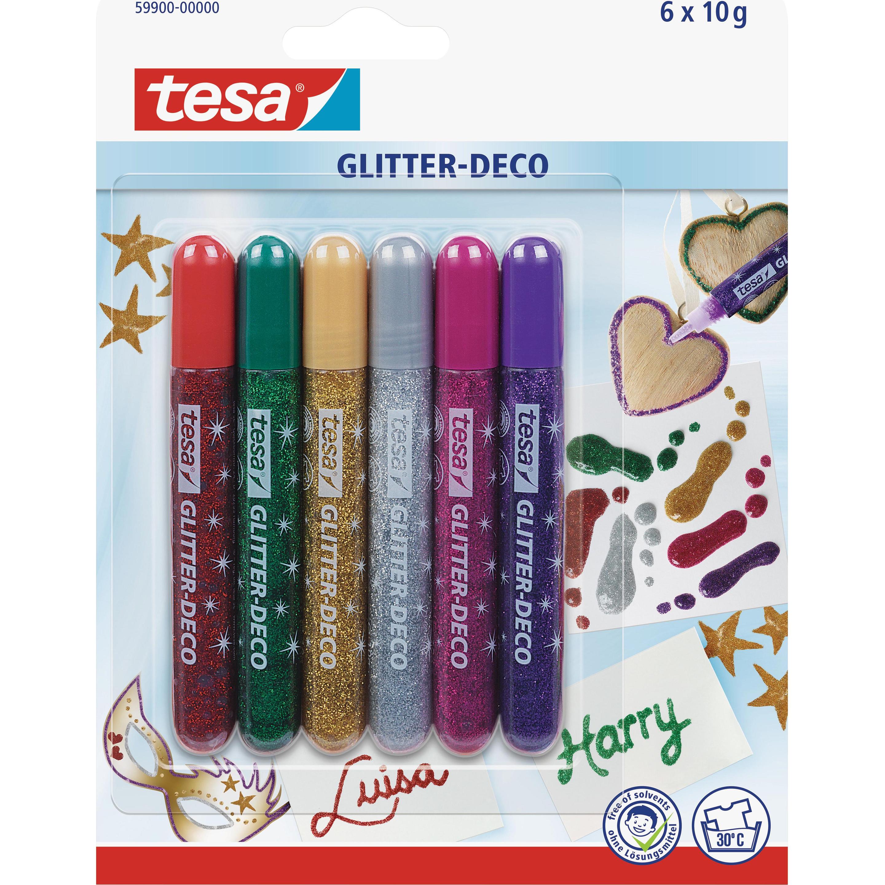 tesa Deko Glitzerstifte (10 g) (59900-00000-11)