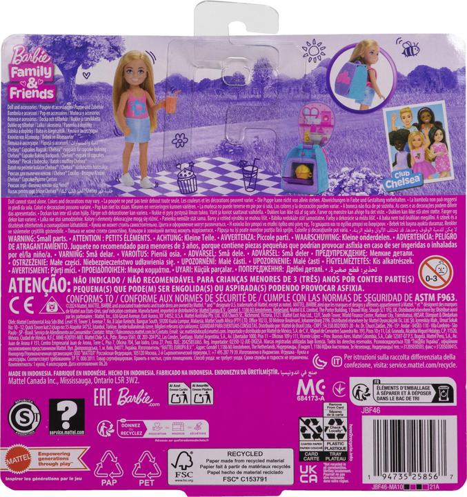 Immagine prodotto Barbie Zaino con cupcake Chelsea