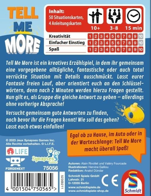 Energy Label Schmidt Spiele Tell Me More (d) (German)