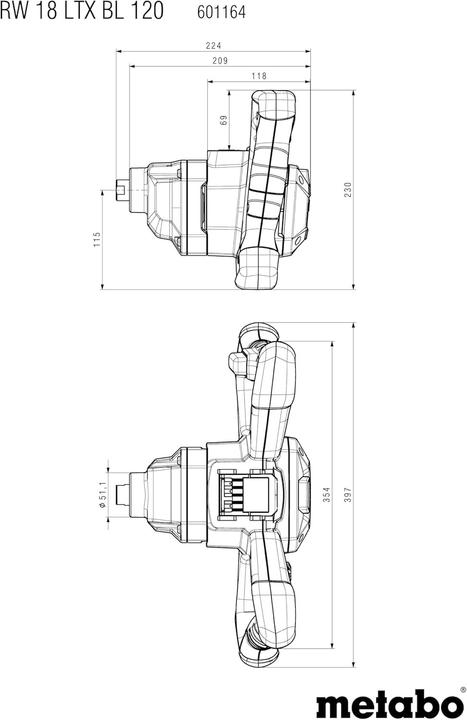Produktbild Metabo RW 18 LTX BL 120