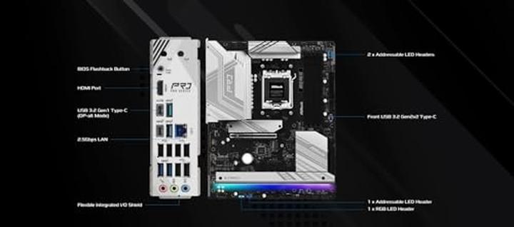 Immagine prodotto AsRock B850 Pro RS (AM5, AMD B850, ATX)