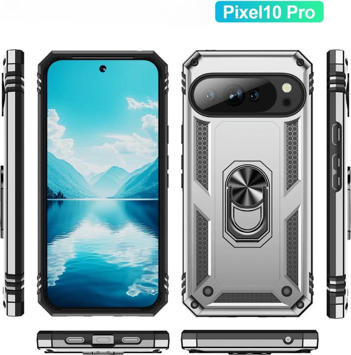 Actual product image Cover-Discount Google Pixel 10 / 10 Pro - Robustes Back Cover mit Kickstand (Google Pixel 10 Pro, Google Pixel 10)