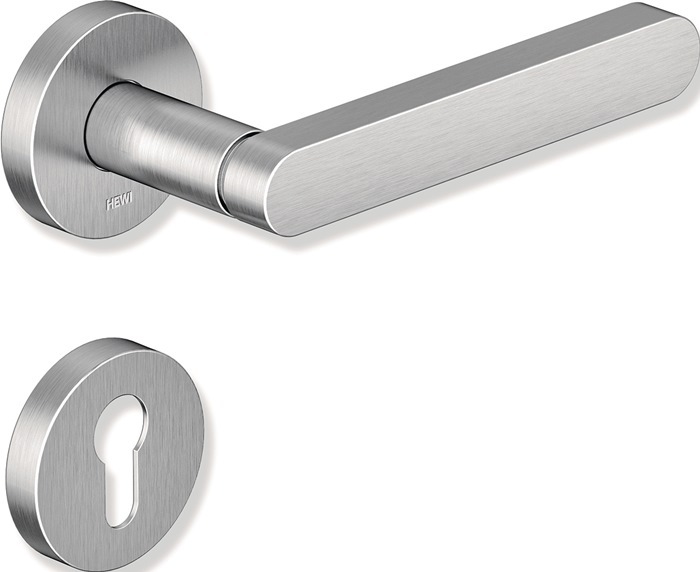 Produktbild Hewi Rosettengarnitur 270XAH01.130 Edelstahl rund BB DIN links / rechts D/D (Türgarnitur)