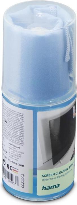 Productafbeelding Hama Beeldschermreiniger, spray + reinigingsdoekje, 200 ml, TV + kantoor (1 x)