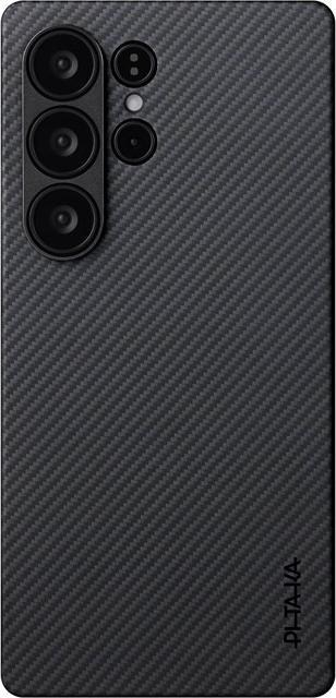 Productafbeelding Pitaka Ultradun hoesje - zwart/grijs keperstof - Samsung Galaxy S25 Ultra (Samsung Galaxy S25 Ultra)