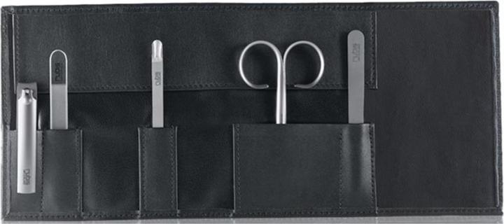 Produktbild Rubis Maniküreset Leder-Rolletui 4-teilig, schwarz
