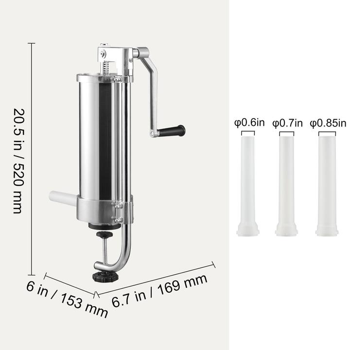 Immagine prodotto Ich-zapfe Insaccatrice per salsicce, insaccatrice per salsicce, pressa per salsicce - 3 litri