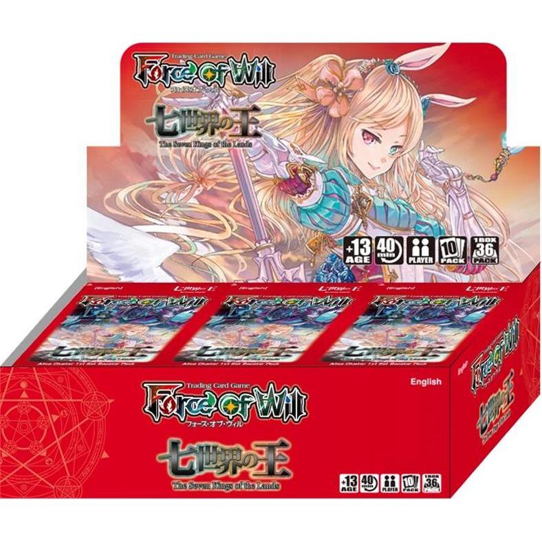 Tinisu Force of Will (FOW) Display Booster Box The Seven Kings of the Lands (Englisch)