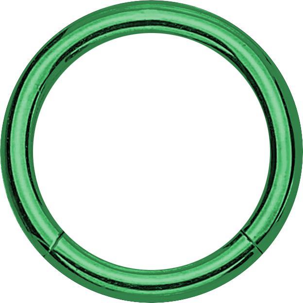Produktbild Star Piercing Micro Segmentring grün (ohne Messing, Chirurgenstahl 316L)