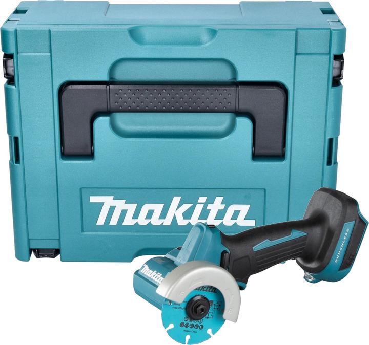 Makita DMC 300 ZJ Akku Winkelschleifer 18 V 76 mm Brushless + Makpac - ohne Akku, ohne Ladegerät (76 mm)