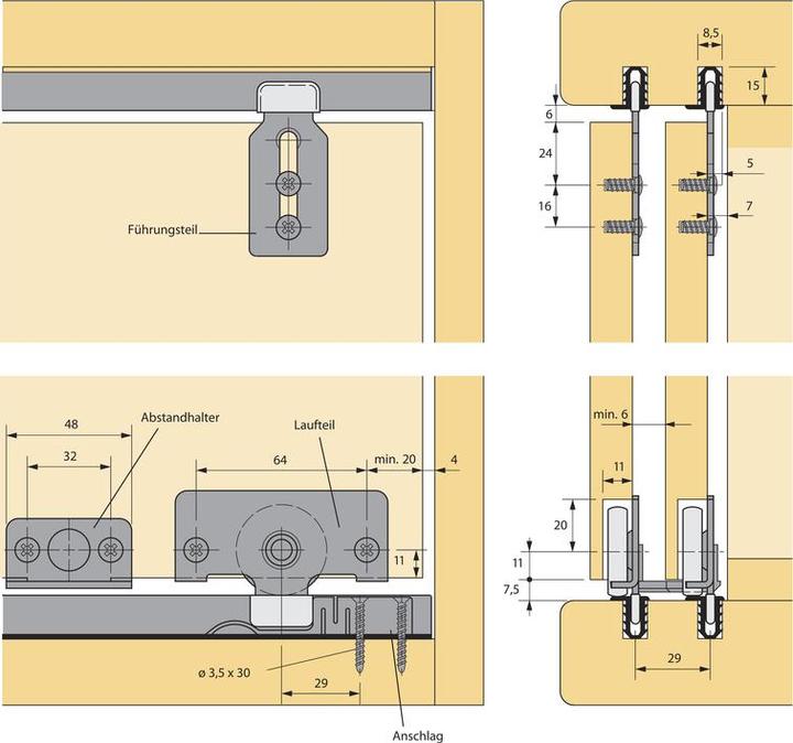 Immagine prodotto Hettich Ferramenta per porte scorre- voli Slide