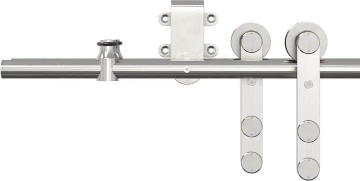 Produktbild vidaXL Schiebetür-Beschlagsatz 183 cm Edelstahl Silbern