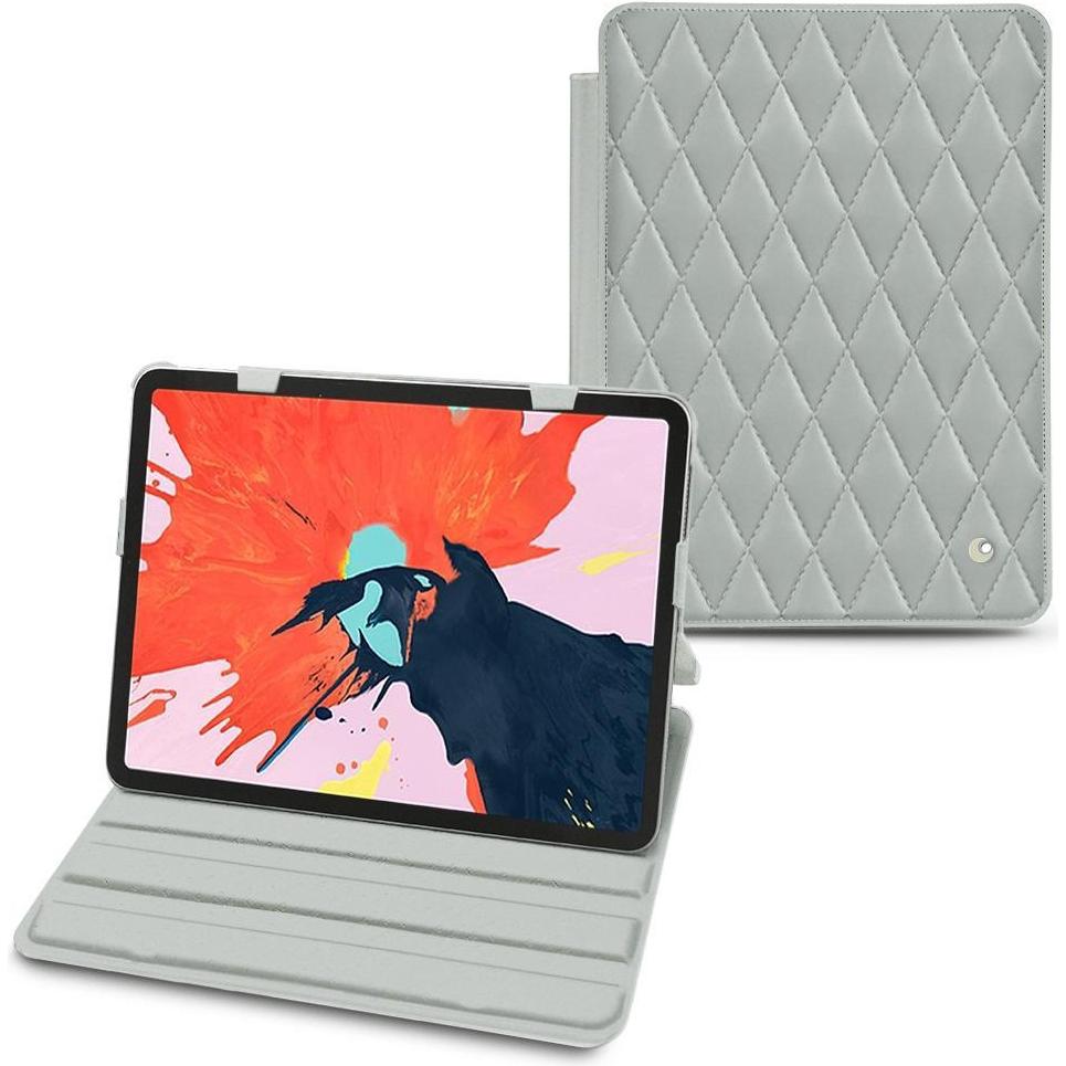 Noreve Lederschutzhülle horizontal (iPad Air 2022 (5. Gen), iPad Air 2020 (4. Gen)), Tablet Hülle, Grau