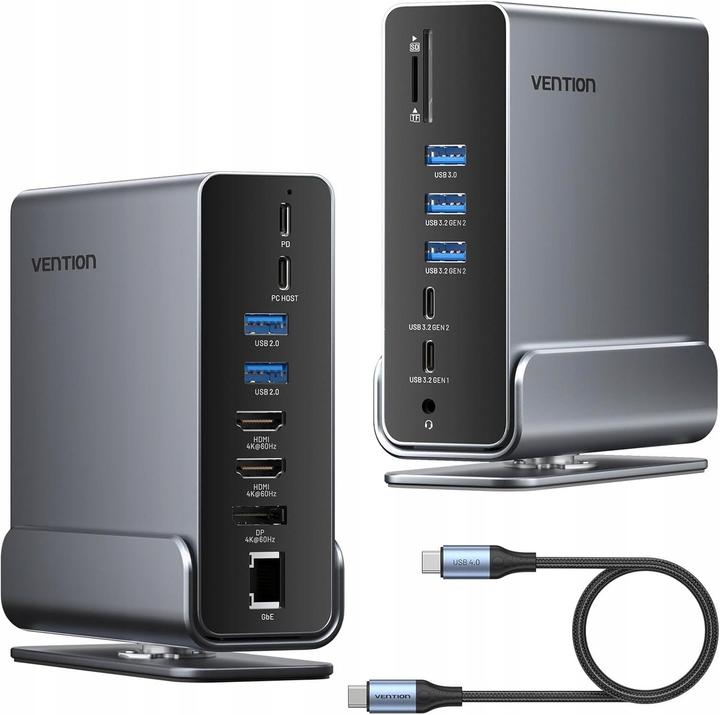 Produktbild Vention NB ACC DOCKING STATION 15IN1/USB-C MST TPUH0 (USB-C, 1 Port)
