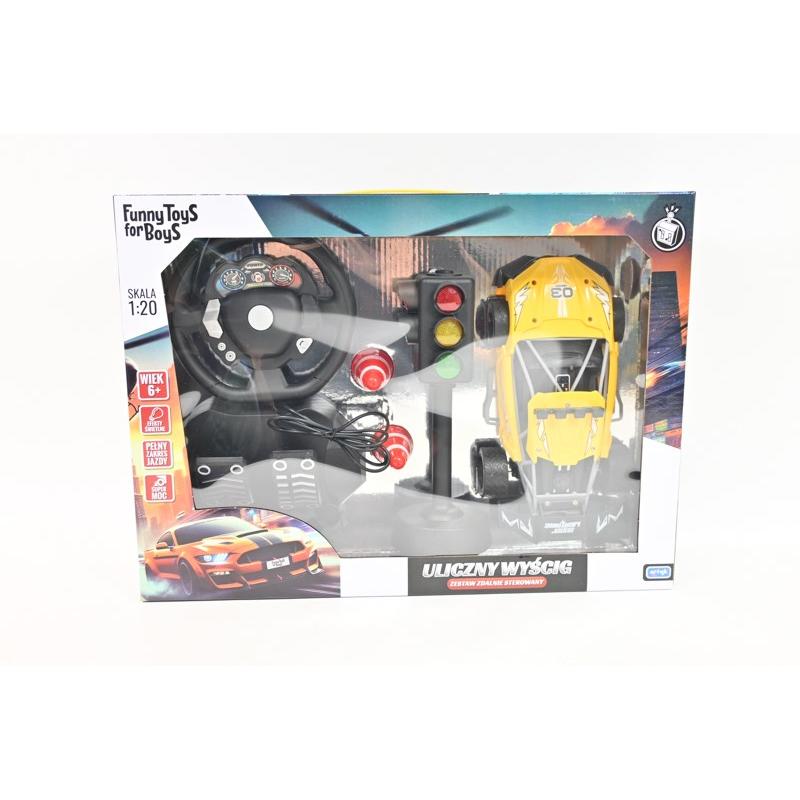 Artyk Auto R/C z kierownicš i pedałami ToysForBoy 143236