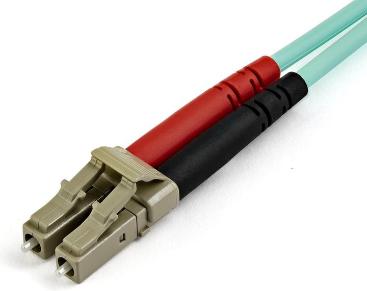 Produktbild StarTech .com 450FBLCLC10 10 m OM4 LC auf LC Multimode Duplex LWL Patchkabel (10 m)