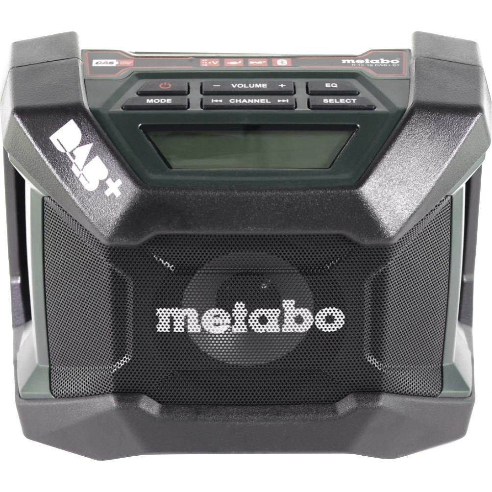 Metabo R 12-18 DAB+ BT Batteria radio da cantiere 12-18 V DAB+ + 1x batteria 4,0 Ah + caricabatterie, Radio