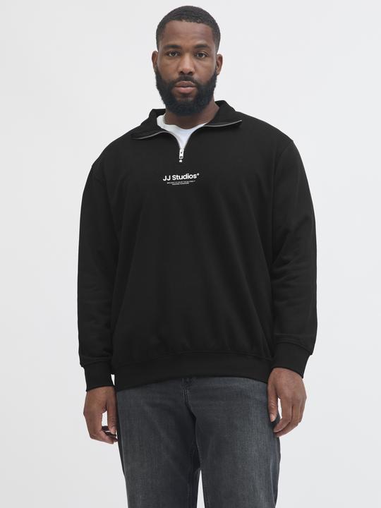 Actual product image Jack & Jones Jjesoho Sweat Quarter Zip Hn Noos Pls (8XL)