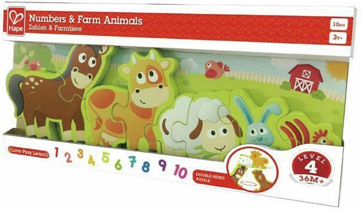 Produktbild Hape Zahlen & Farmtiere (10 Teile)