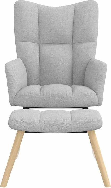 Actual product image vidaXL Schaukelstuhl mit Fusshocker