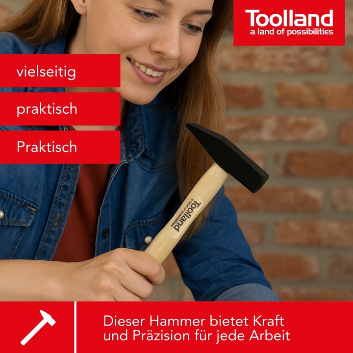 Actual product image Velleman Hammer - Wooden Handle - 300 g (400 g)