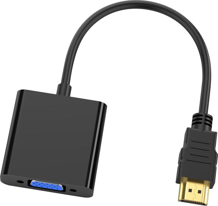 Actual product image Conceptronic Adapter HDMI -> VGA 1080P 60Hz 0.25m bw