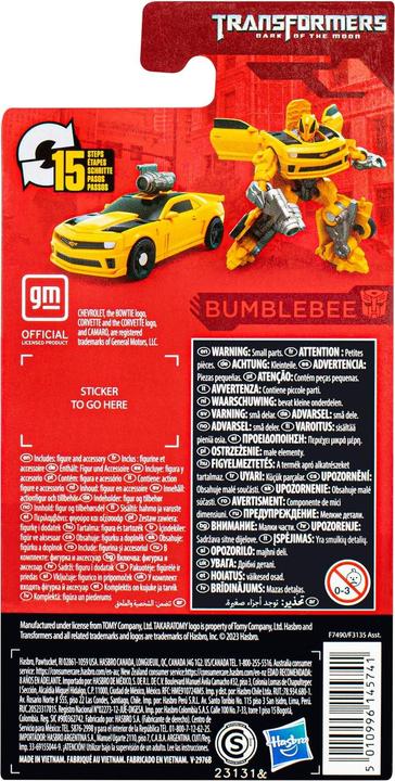 Image du produit Hasbro Transformers 3 Generations Studio Series Core Class figurine Bumblebee 9 cm